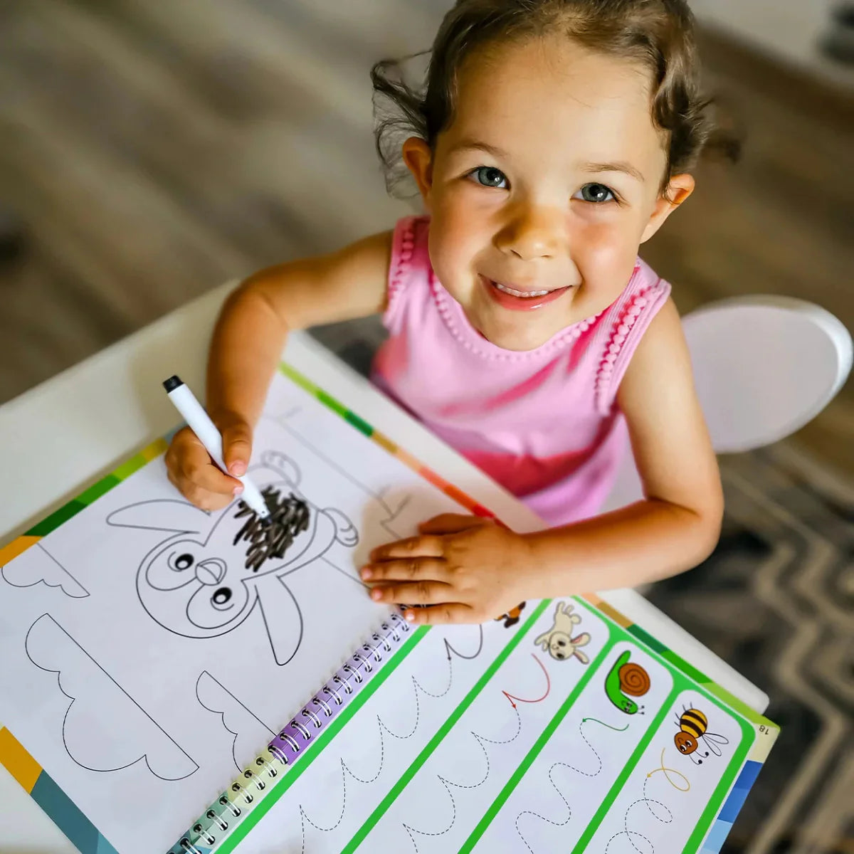 Write and Wipe Learning Notebook for Kids Ages 2-5 Reusable Fun 3