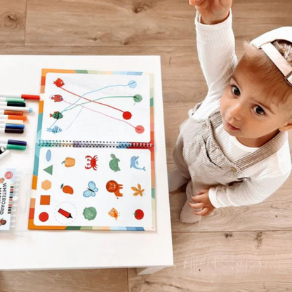 Write and Wipe Learning Notebook for Kids Ages 2-5 Reusable Fun 7