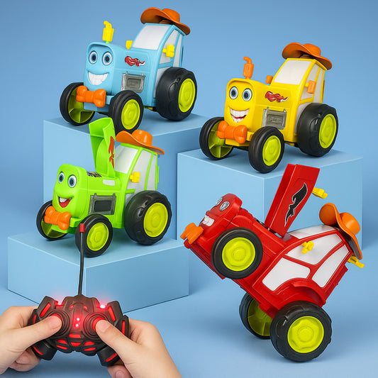 Remote Control Stunt Car Kids 360 Flip Rechargeable Light Up