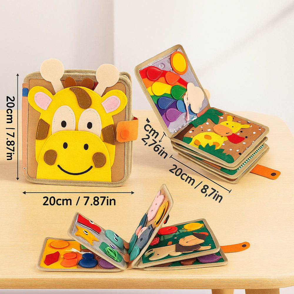 Montessori Learning Book Toddler Tactile Educational Toy