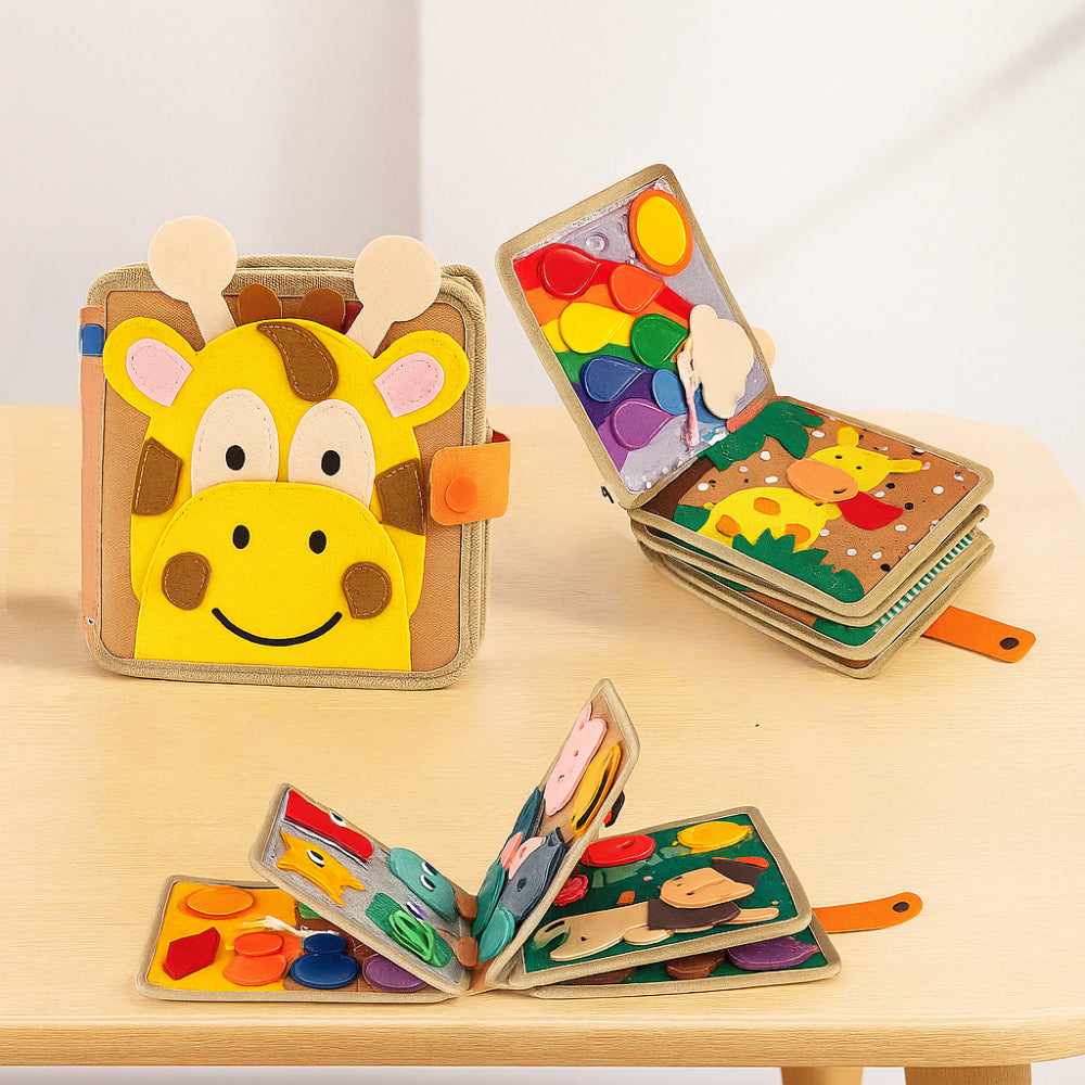 Montessori Learning Book Toddler Tactile Educational Toy