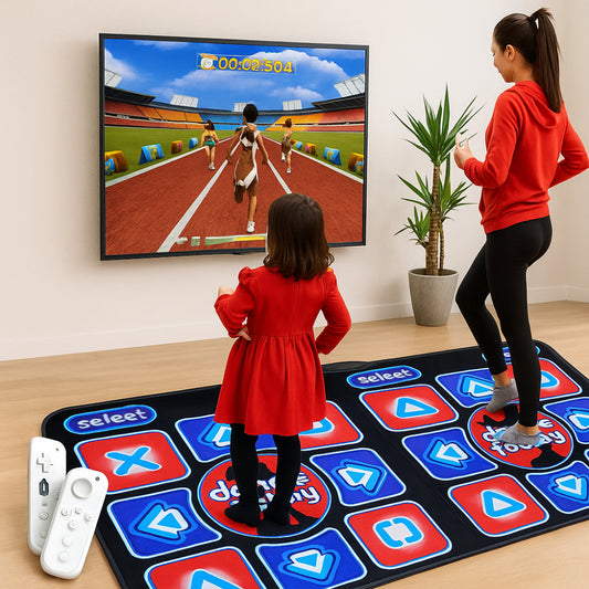 Double Dance Mat Game Non-Slip Music Fitness Pad