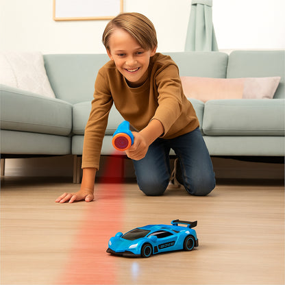 Gravity-Defying RC Car Laser Guided Wall Climbing Fun