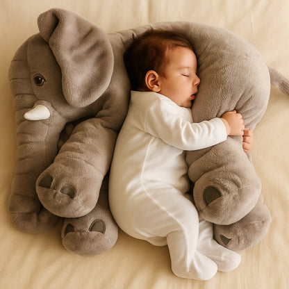 Elephant Cuddle Pillow Soft Plush for Babies 2 Sizes Gift Ready