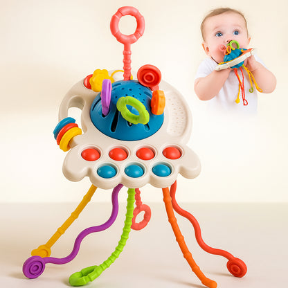 Sensory UFO Toy Teething Relief Motor Skill Development