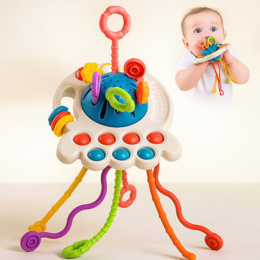Sensory UFO Toy Teething Relief Motor Skill Development