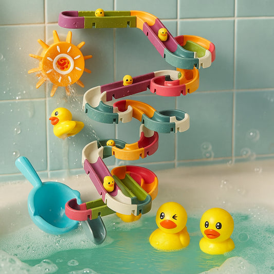Toddler Bath Toy Water Slide Set Creative Water Play Game