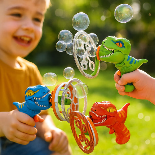 Dinosaur Bubble Blower Gun Kids Outdoor Automatic Bubble Machine