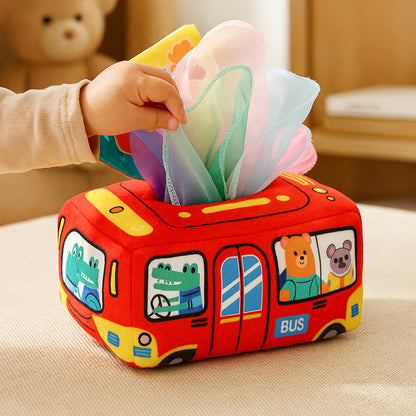 Montessori Tissue Box Baby Sensory Toy Educational Learning Cube