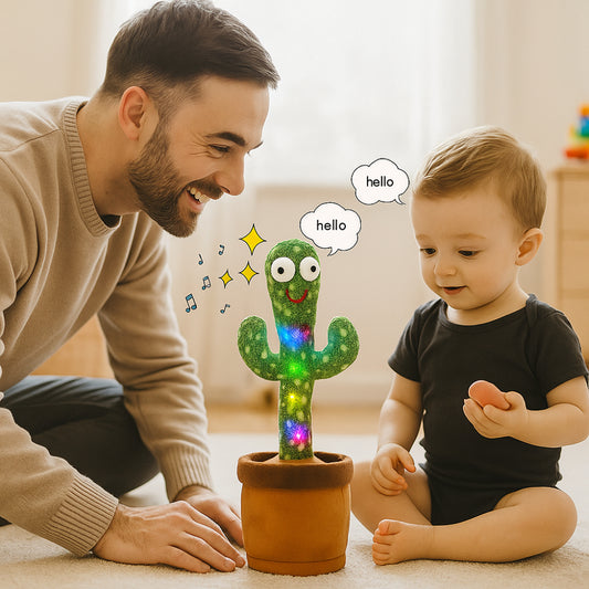 Dancing Cactus Toy Kids Interactive Musical Talking Plush