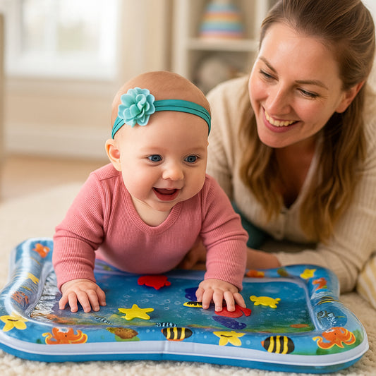 Baby Tummy Time Water Mat Sensory Development Play Toy Pad
