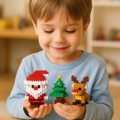 Christmas Building Block Set Creative Holiday DIY Decoration Toy