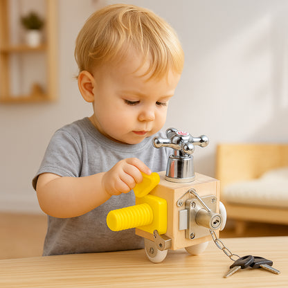 Montessori Busy Cube Toy Educational Learning Fine Motor Skills