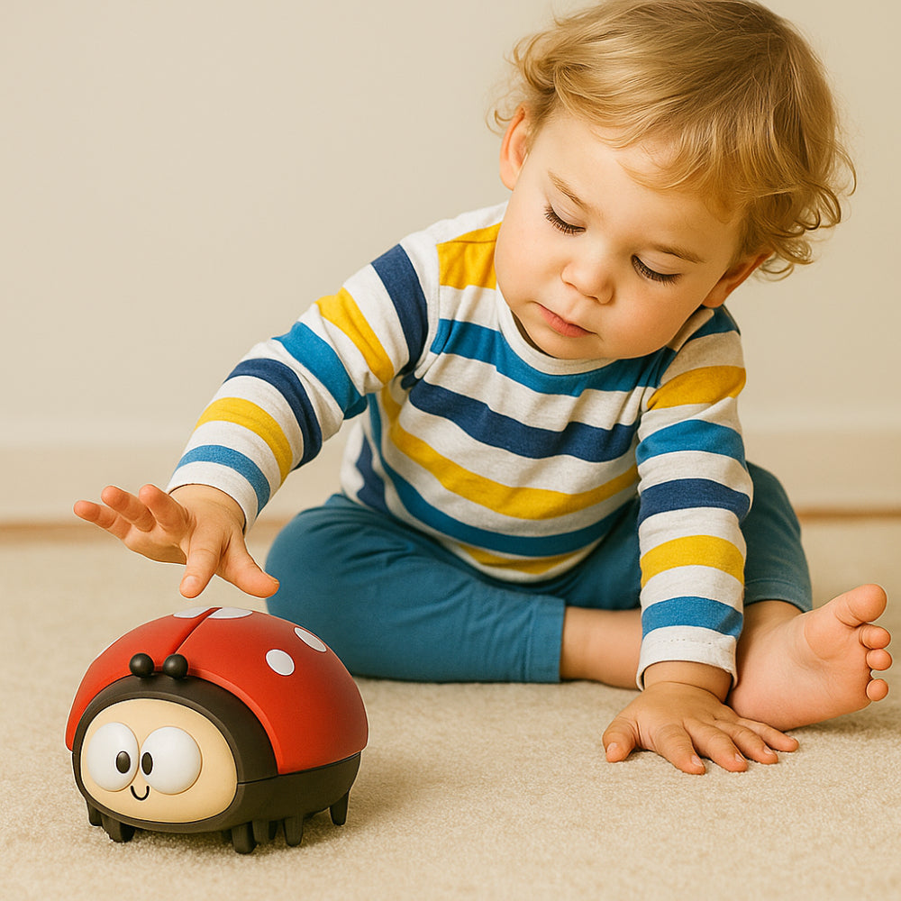 Baby Sensory Air Ball Toy Ladybug Design Motor Skill Development