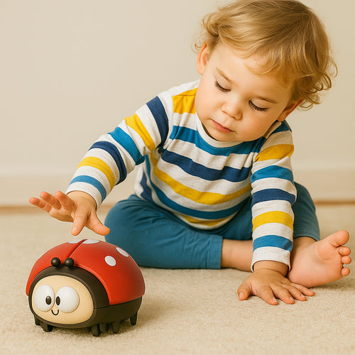Baby Sensory Air Ball Toy Ladybug Design Motor Skill Development