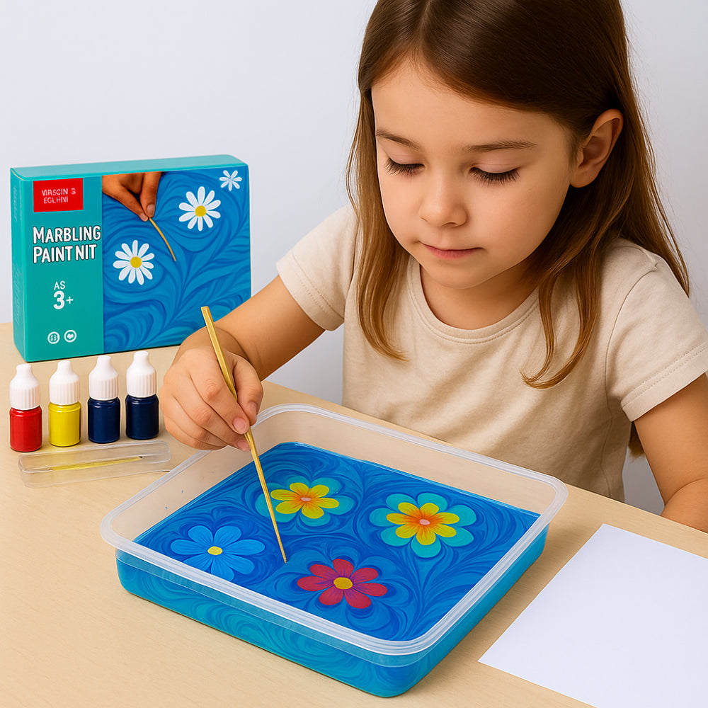 Kids Watercolor Art Set Creative Painting Kit Non-Toxic Mess Free