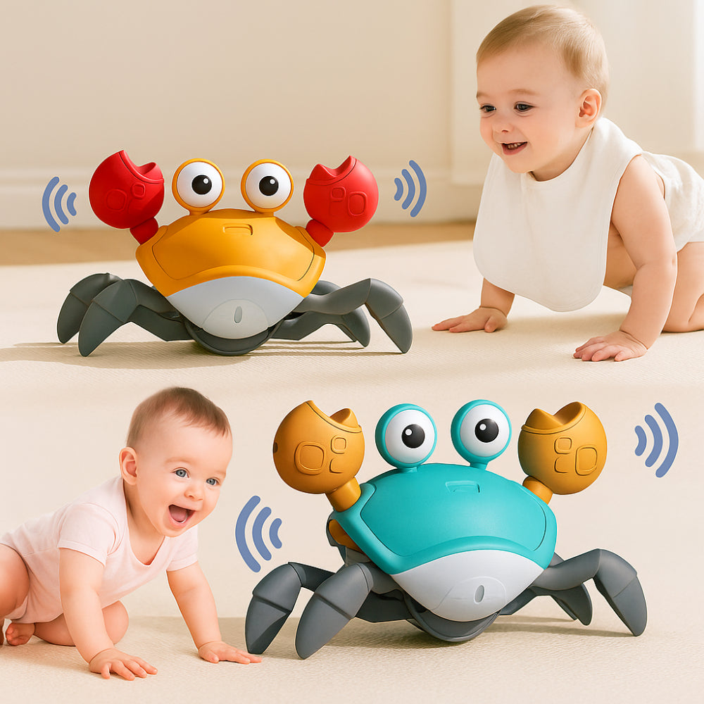 Interactive Crawling Crab Toy Sensory Development Baby Learning
