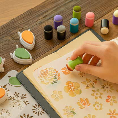 Kids Finger Painting Kit Educational Creative Art Set Safe Non-Toxic