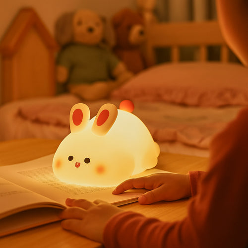 LED Night Light Silicone Lamp Rechargeable Portable Soft Glow
