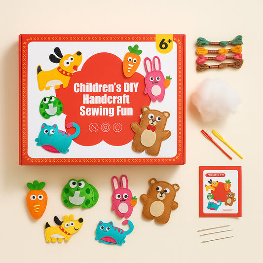 Kids Embroidery Craft Kit DIY Sewing Set Boosts Creativity Skills