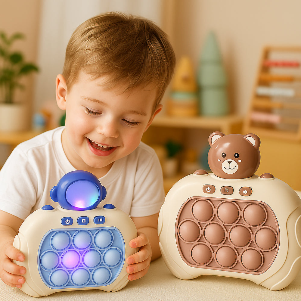 Pop It Reaction Game Console Interactive Light Up Reflex Trainer