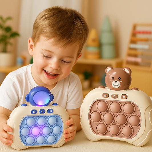 Pop It Reaction Game Console Interactive Light Up Reflex Trainer