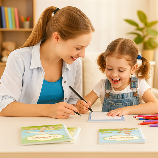 Kids Writing Practice Book Set Educational Fun Learning Tools