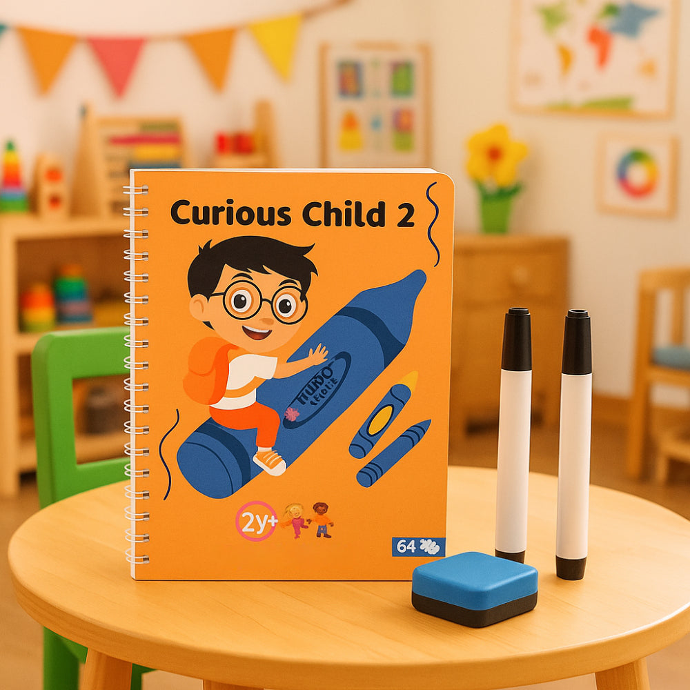 Kids Reusable Writing Notebook Erasable Educational Learning Book