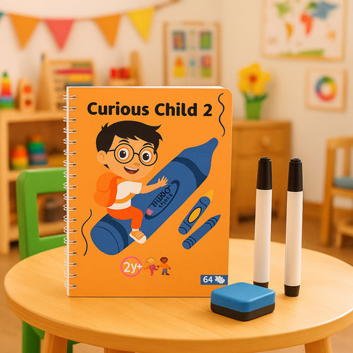 Kids Reusable Writing Notebook Erasable Educational Learning Book