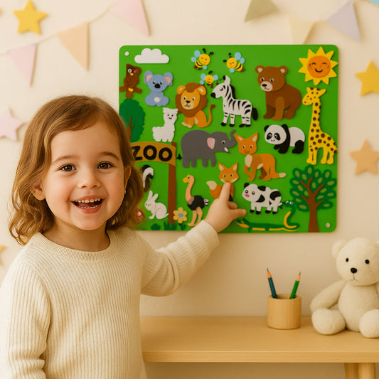 Kids Felt Board Learning Toy – Reusable Story Panel, Screen-Free Play