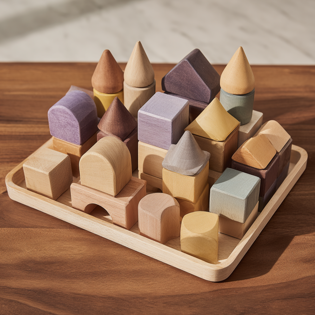 Build & Learn Wooden Blocks – 50-Piece Set