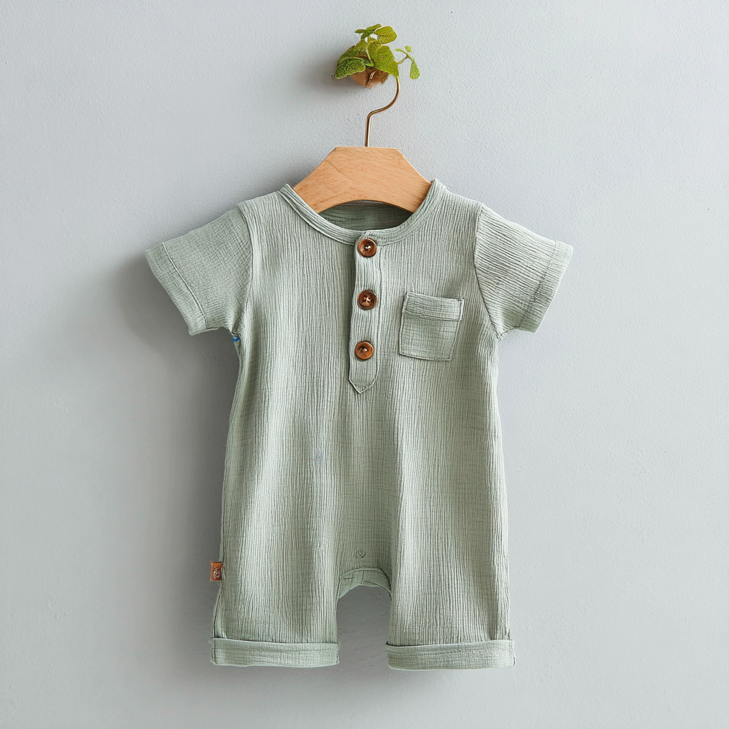 Happy Day Cotton Romper – Soft Play Outfit