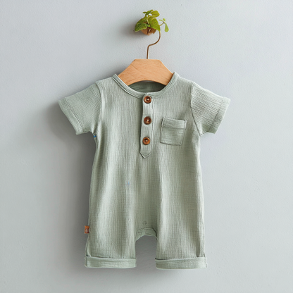 Happy Day Cotton Romper – Soft Play Outfit