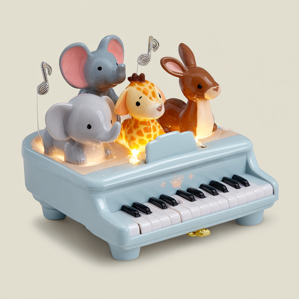 Musical Animal Piano Toy – Lights & Sounds