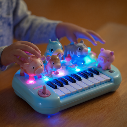 Musical Animal Piano Toy – Lights & Sounds