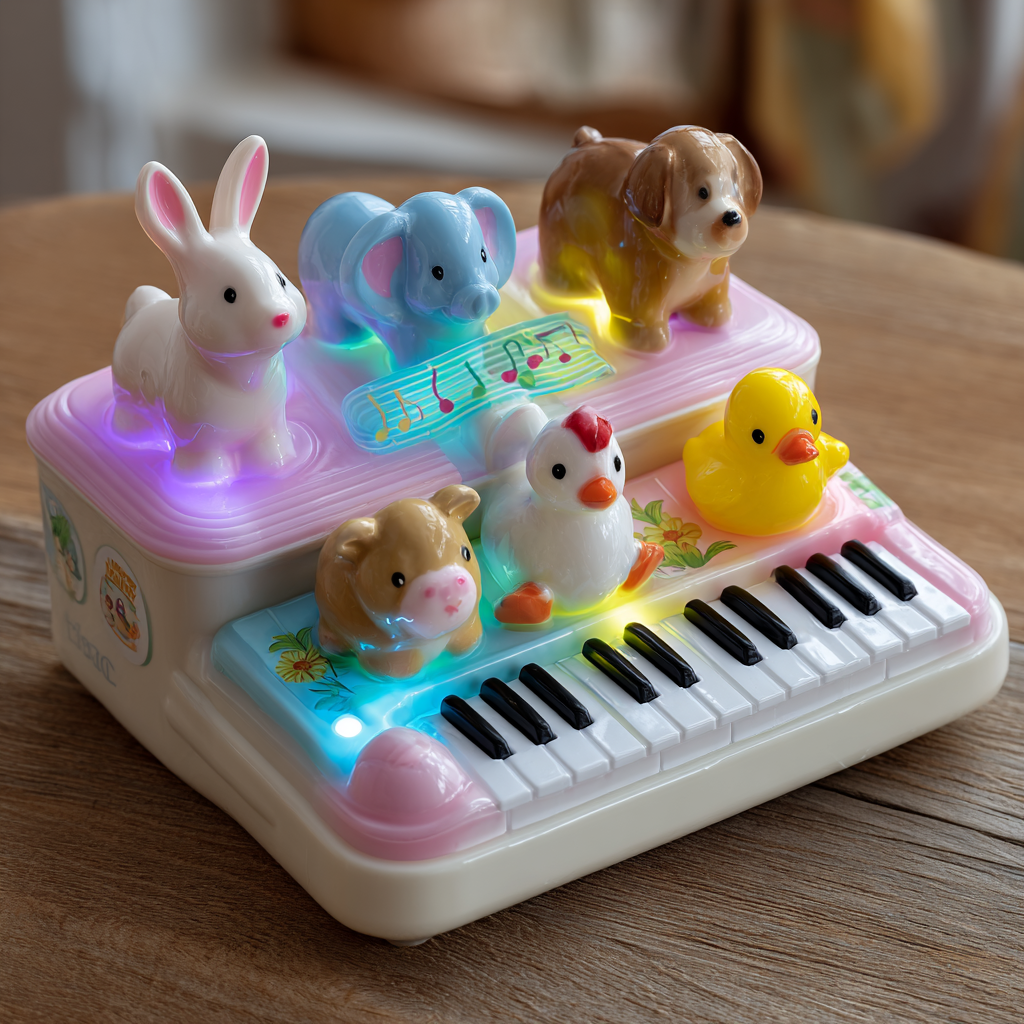 Musical Animal Piano Toy – Lights & Sounds